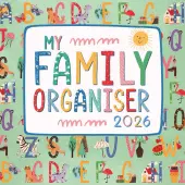 My Family Organiser 2026 Wall Calendar