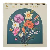 Birth Flowers 2026 Spiral Wall Calendar