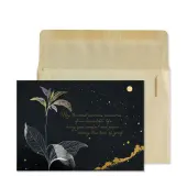 Sympathy Greeting Card with Gold Foil Accents