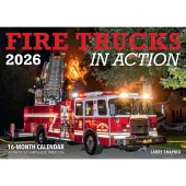 Fire Trucks in Action 2026 Wall Calendar
