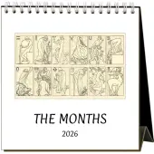 Months 2026 Easel Desk Calendar