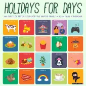Holidays for Days 2026 Wall Calendar