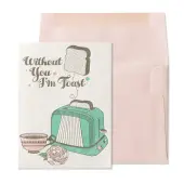 Retro Toast Valentine's Day Card