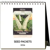 Seed Packets 2026 Easel Desk Calendar
