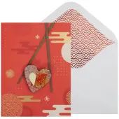 Charming Heart Sushi Friendship Greeting Card