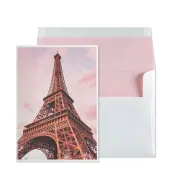 Eiffel Tower Elegance Blank Greeting Card