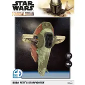 4D Star Wars Boba Fett Starfighter 130 Piece Puzzle