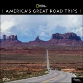 National Geographic American Roadtrips 2026 Wall Calendar
