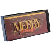 Merry Lettering 8 Count Boxed Christmas Cards