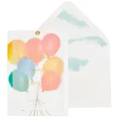Balloons and Vellum Birthday Card