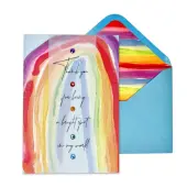 Vibrant Rainbow Gratitude Thank You Card by Marianne Richmond