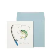Fishing Rod & Catch Father's Day Greeting Card