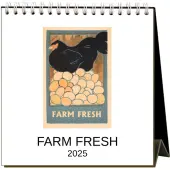 Farm Fresh 2025 Easel Desk Calendar