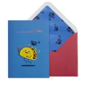 Festive Taco-Themed Handmade Graduation Card