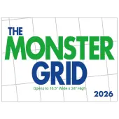 Monster Grid 2026 Wall Calendar