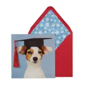 Charming Canine Graduate Handmade Greeting Card