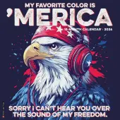 My Favorite Color Is Merica 2026 Wall Calendar