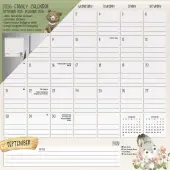 Animals Family 2026 Magnetic Desk Calendar