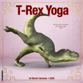 TRex Yoga 2026 Wall Calendar