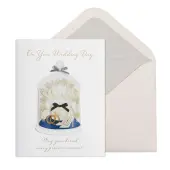 Wedding Cloche Wedding Card