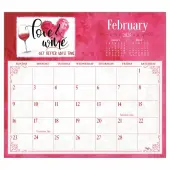 Wine Magnetic 2025 Desk Pad Calendar