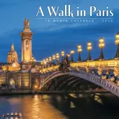 Walk in Paris 2026 Wall Calendar