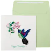 Hummingbird Quilling Birthday Card