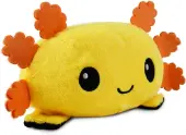 Reversible Axolotl Plushie (Yellow and Black)