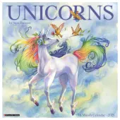 Unicorns by Sara Burrier 2026 Wall Calendar