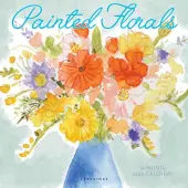 Painted Florals 2025 Wall Calendar