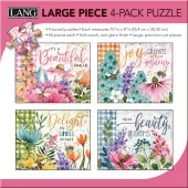 Floral Bees Large Piece Puzzle