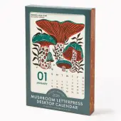 Mushroom Letter Press 2026 Desk Calendar