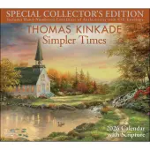 Thomas Kinkade Collectors Edition with Scripture 2026 Wall Calendar