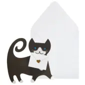 Charming Kitty 3D Pop-Up Blank Greeting Card