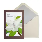 Magnolia Vellum Sympathy Card