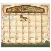 Folk Art by David Harden Magnetic 2025 Desk Pad