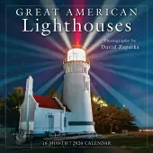 Great American Lighthouses 2026 Wall Calendar