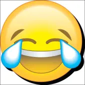 Emoji Laugh Cry Funky Chunky Magnet