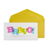 Bravo Layered Lettering Congratulations Card