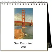 San Francisco Nostalgic 2026 Easel Desk Calendar