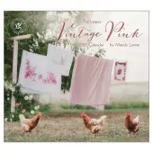 Vintage Pink 2025 Wall Calendar