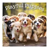 Playful Puppies Photo 2026 Mini Wall Calendar