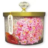 Pink Petals 15oz Dish Candle