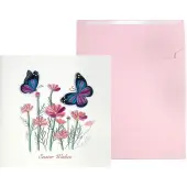 Butterflies and Flowers Easter Card