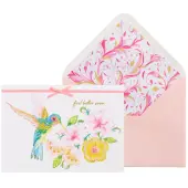 Hummingbird and Lily Get Well Card