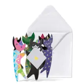 Festive Feline Celebration Greeting Card