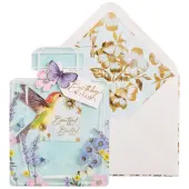Perfume Hummingbird with Acetate Birthday Card
