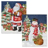 Santa and Snowman by Susan Winget Assorted Christmas Cards