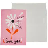 Love You Flower Valentine's Day Card