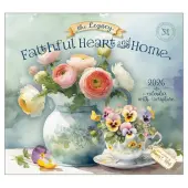 Faithful Heart and Home 2026 Wall Calendar by Nancy Mink
